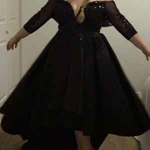 JJ’s House Off The Shoulder Black Dress Size 10